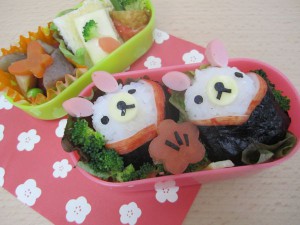 キャラ弁　弁当　お正月　お正月弁当　キャラ弁正月　正月　ウサギ　2011　かわいい　可愛い　キャラ弁